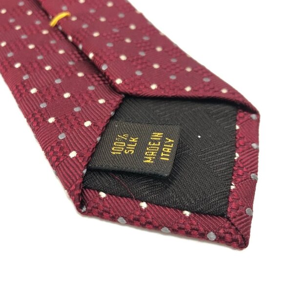 LOUIS VUITTON Dot pattern Necktie dot pattern Necktie silk wine-red - Picture 5 of 9